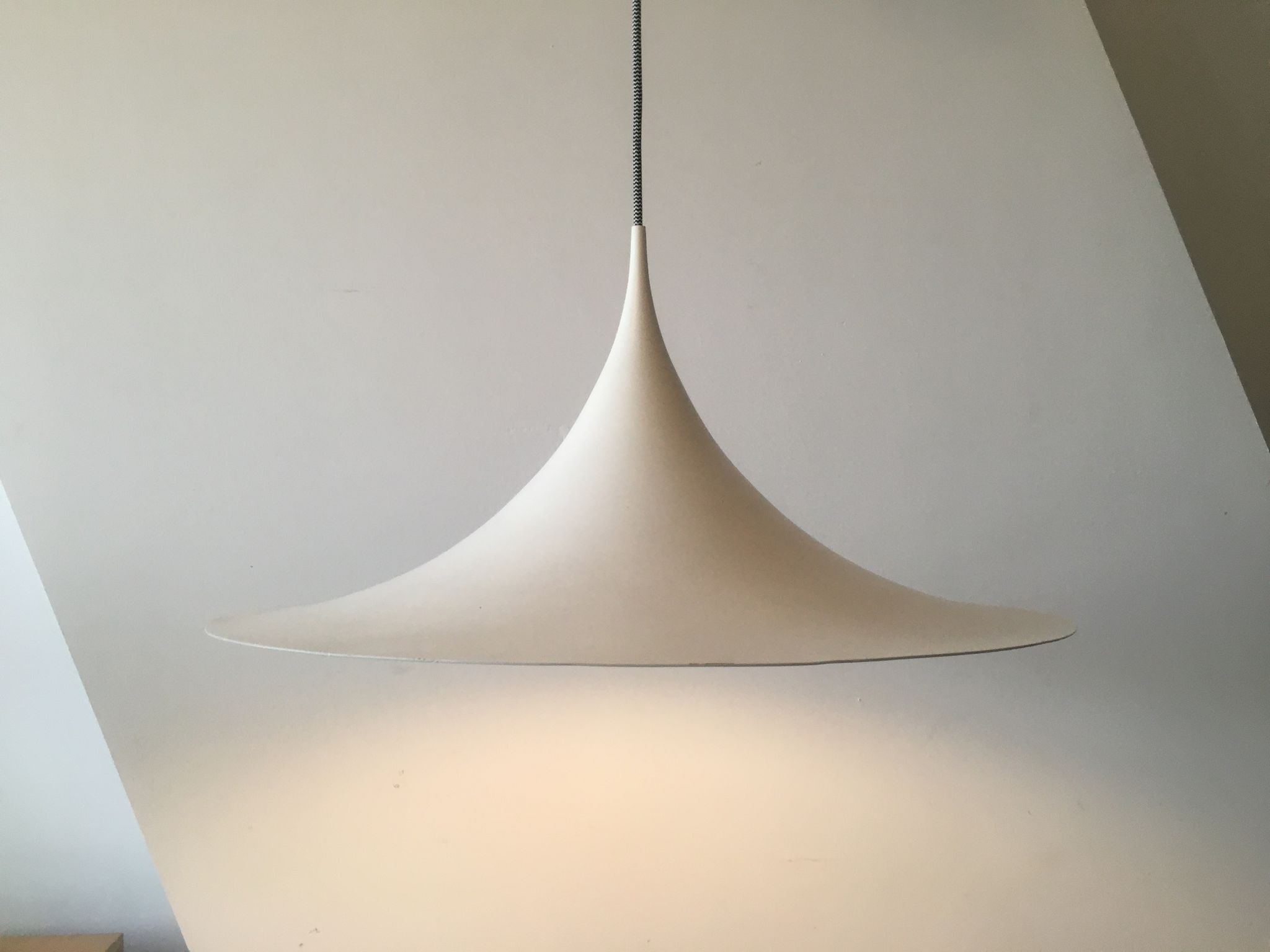 Semi pendant light byClaus Bonderup & Torsten Thorup for Fog & Mørup, 1960s