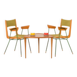 Boomerang chair attr. to Carlo De Carli, set of 2, Italy 1950s