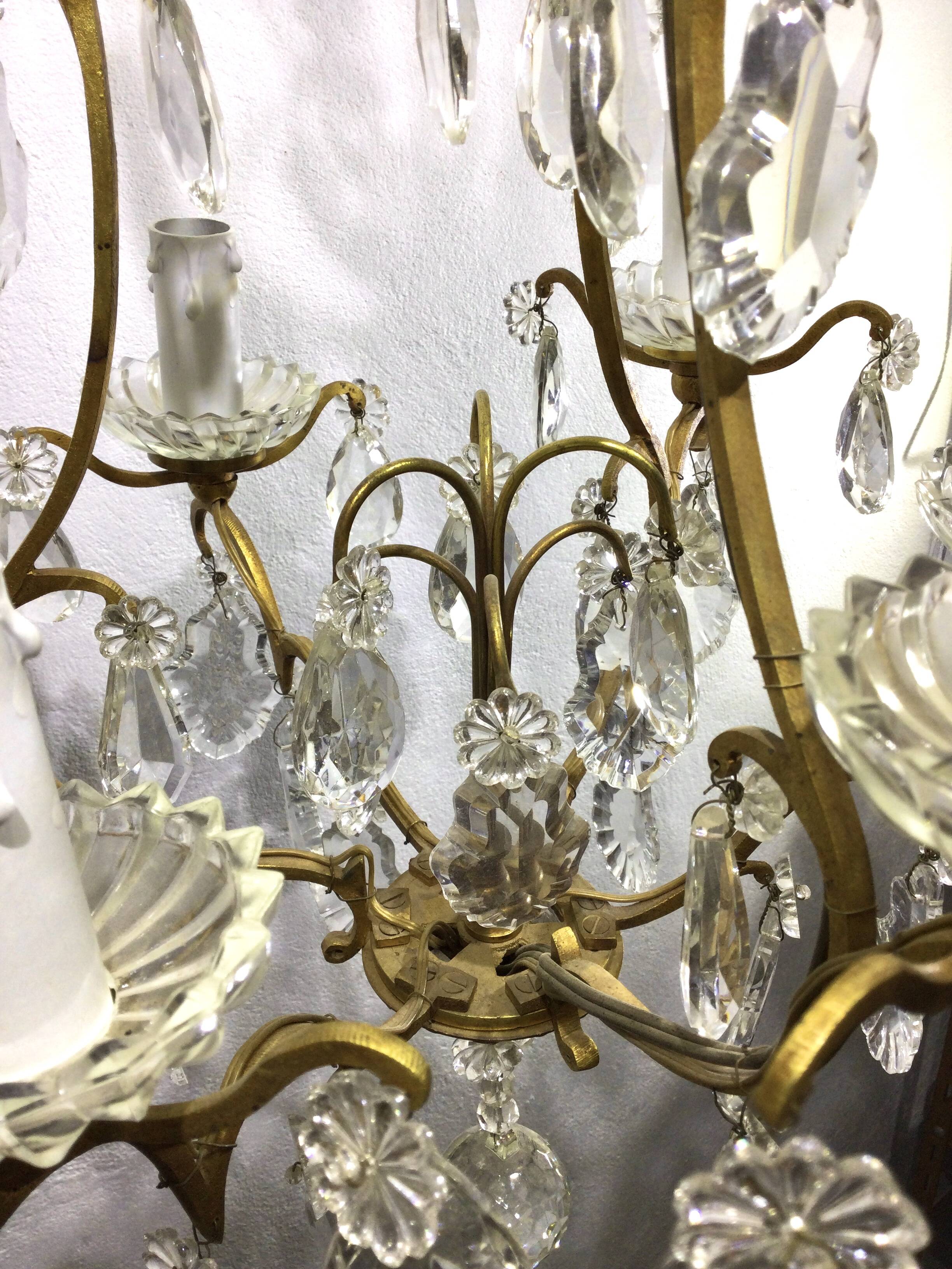 Cage Chandelier 6 Lights Bronze And Crystal