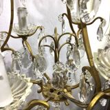 Cage Chandelier 6 Lights Bronze And Crystal