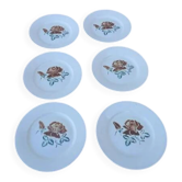 6 assiettes plates « choc »