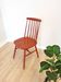 Vintage Coral Red Dining Chair: Ilmari Tapiovaara Style, Stol Kamnik 1960s