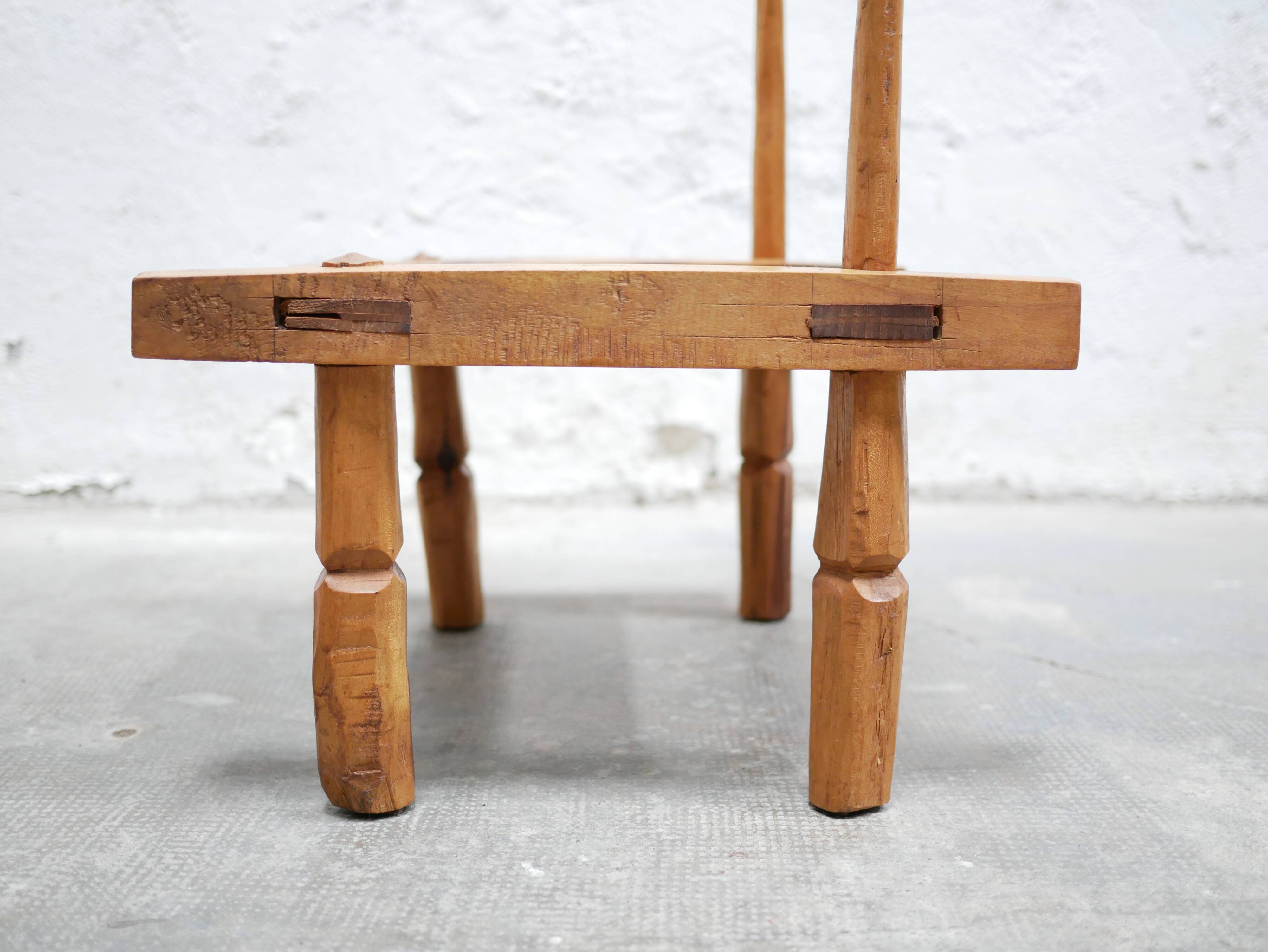 Antique Brutalist African Chair