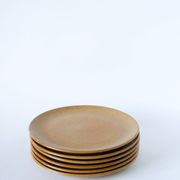 Lot de 6 assiettes à dessert en grès, 1970 - 20.5 cm