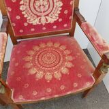 Pair of 19th century Empire armchairs
