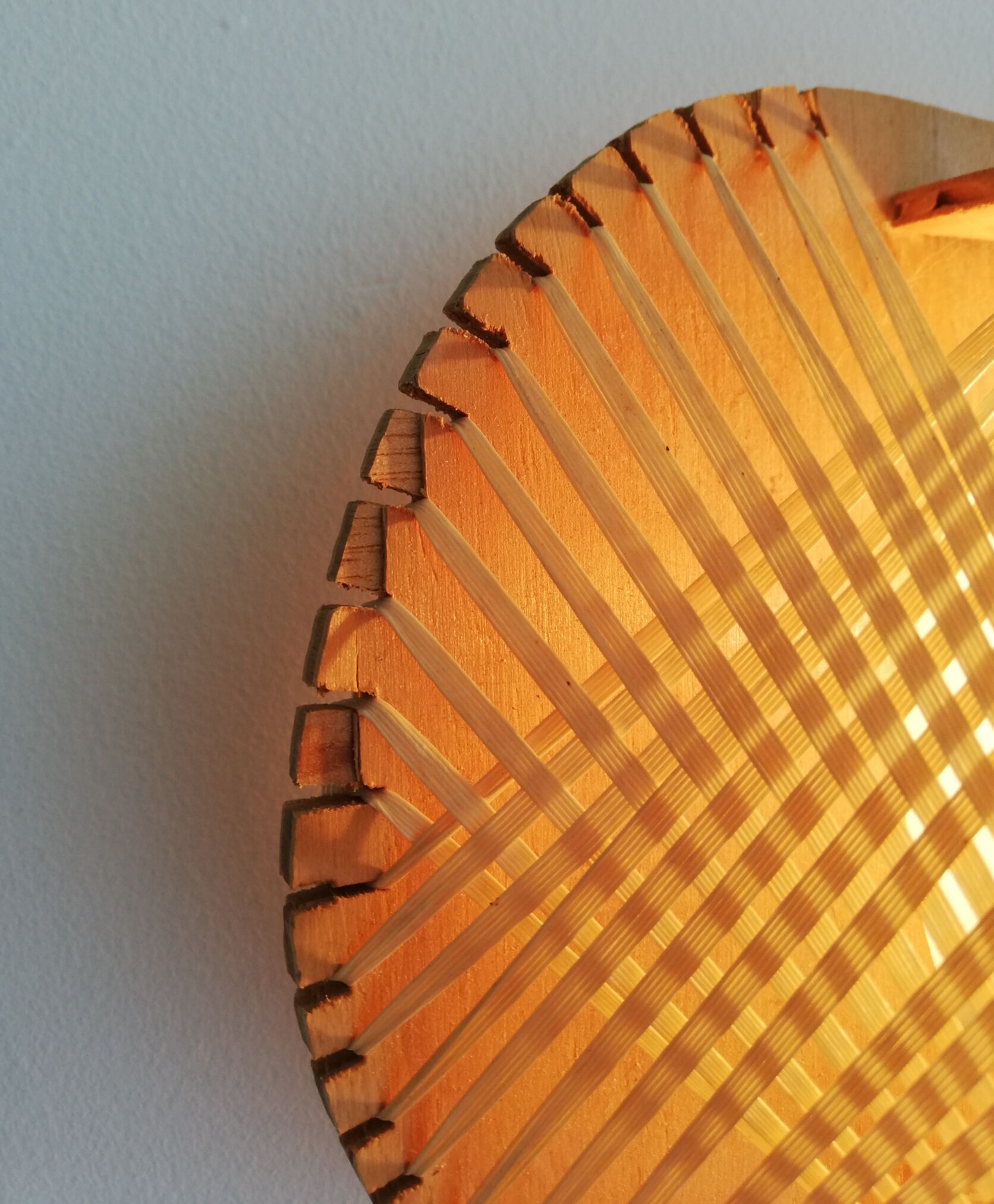 1960s wooden wall light sconce