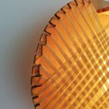 1960s wooden wall light sconce