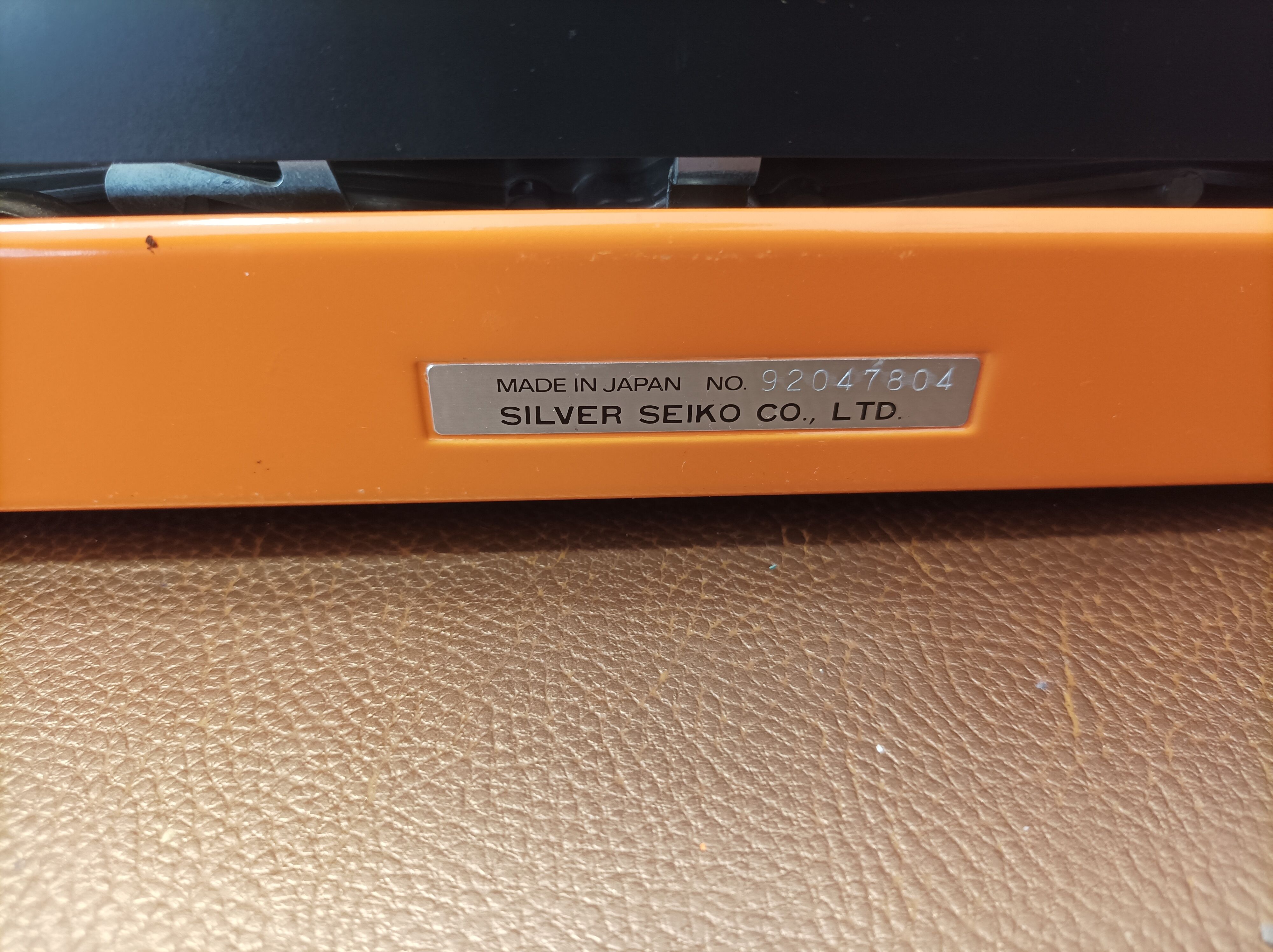 Typewriter Silver Reed 280 Orange Controlled Ribbon Ok