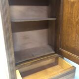 Vintage oak pharmacy shelf