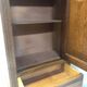 Vintage oak pharmacy shelf