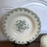 Set of 6 hollow plates gien iron earth