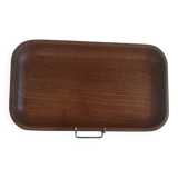 vintage solid teak serving tray