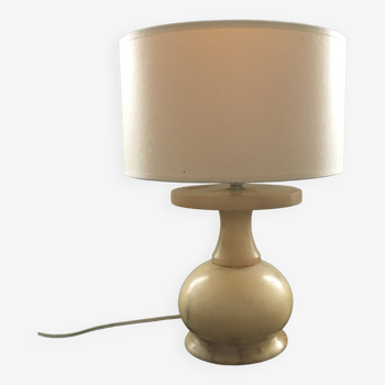 Lampe balustre en marbre