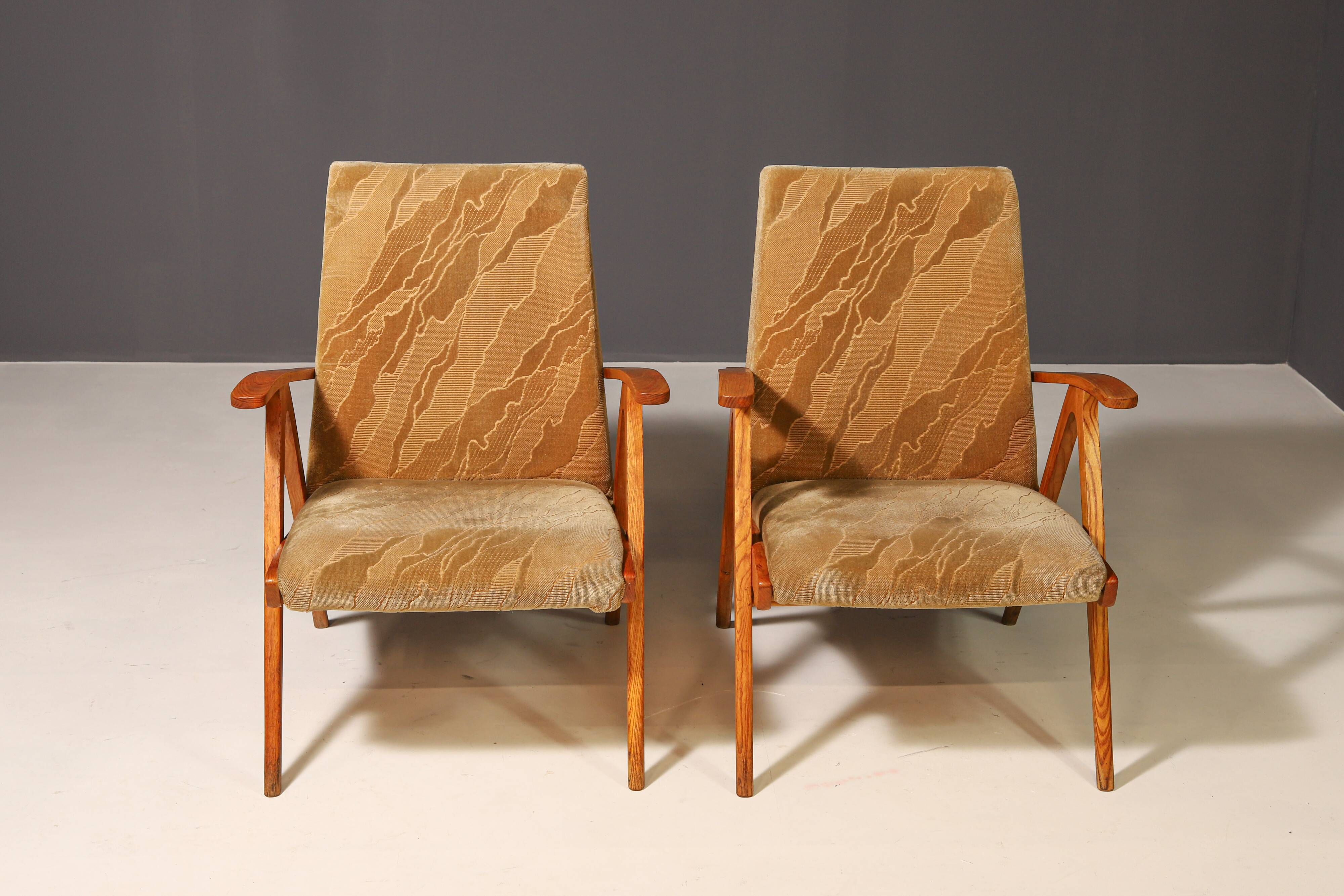 Pair of Czechoslovak armchairs, 1960's