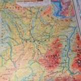 Geographic map cabinet