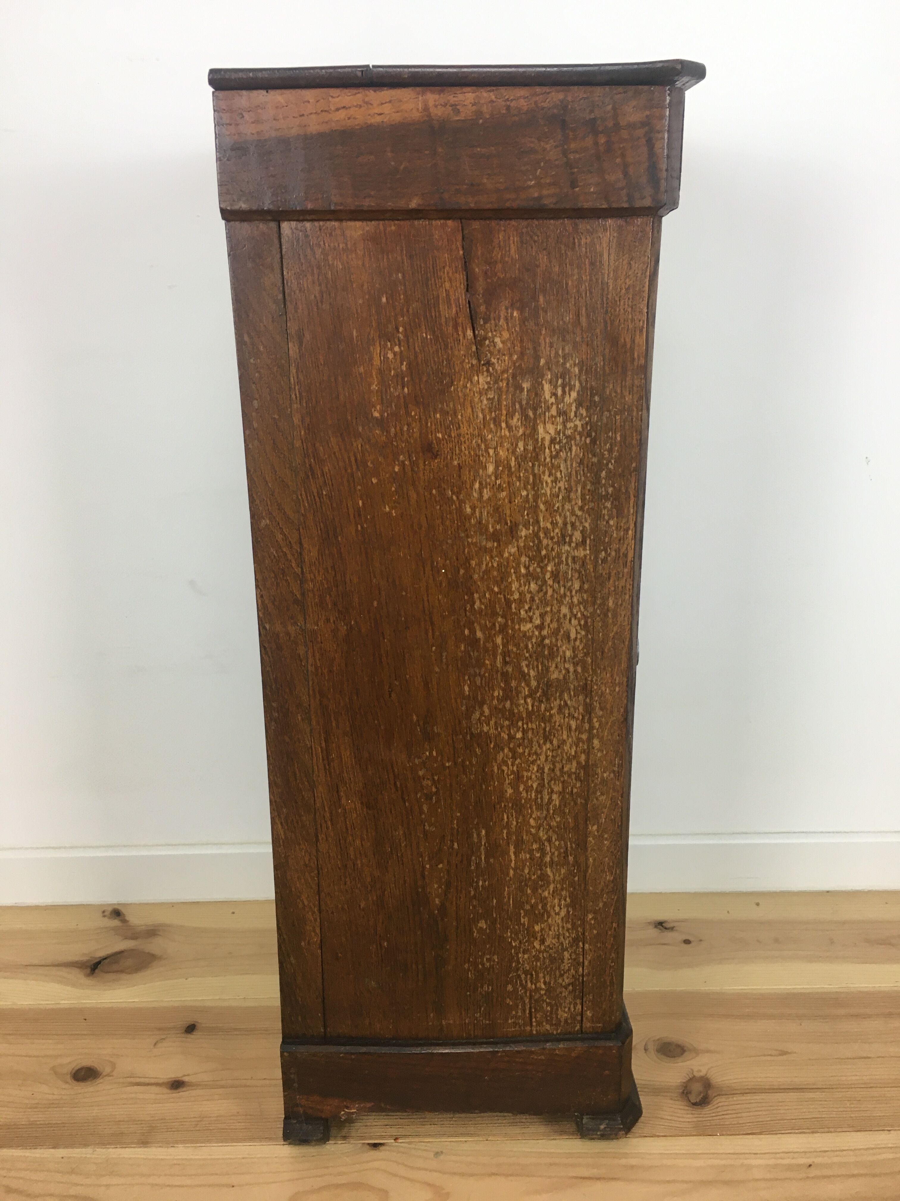 Old rustic back furniture, column, solid wood