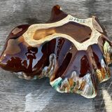 Vintage ceramic seashell trinket tray from Vallauris, 20/17 cm