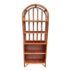 Bamboo wicker bookshelf