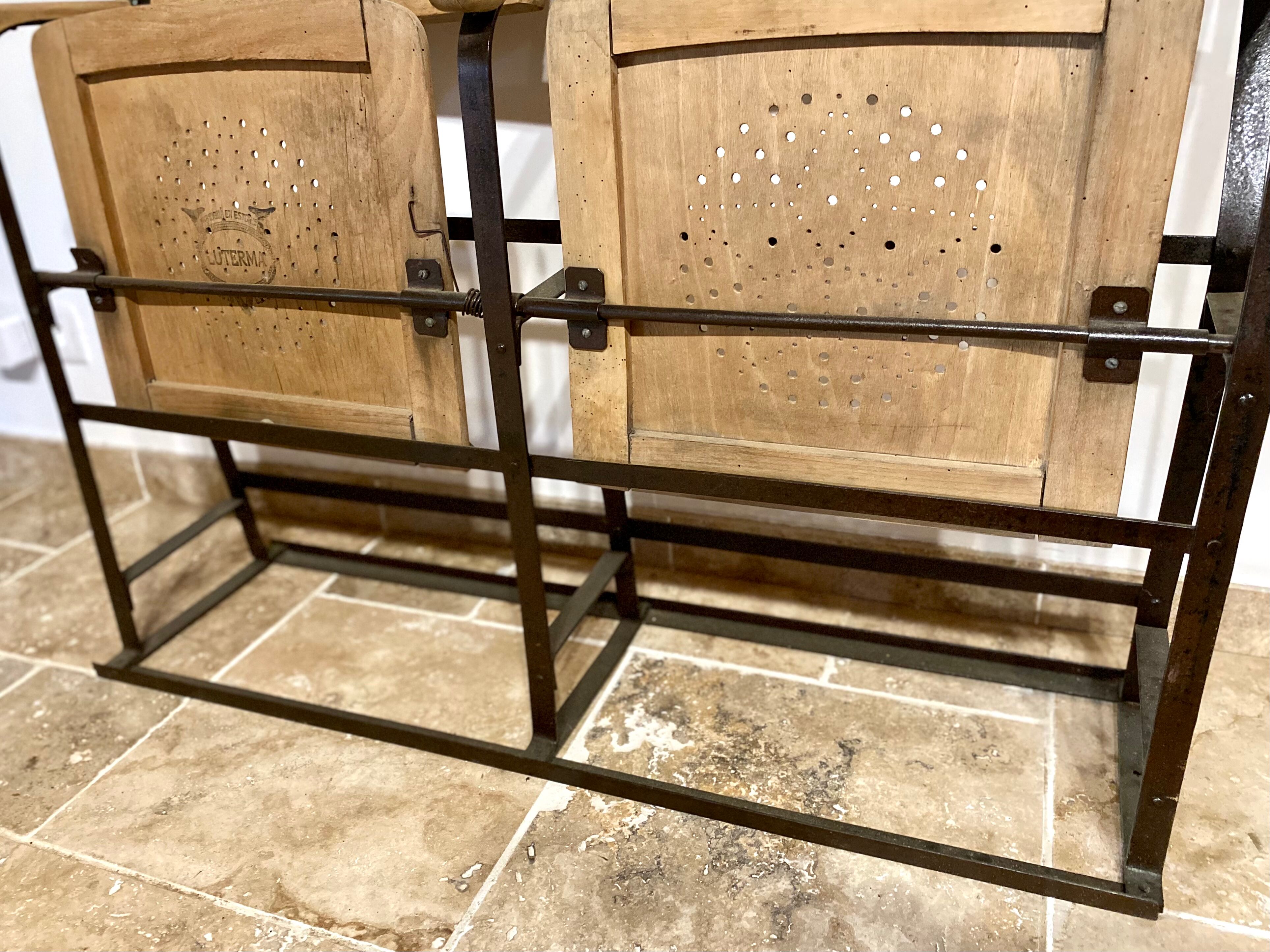 Fauteuils de théâtre Luterma début XXème