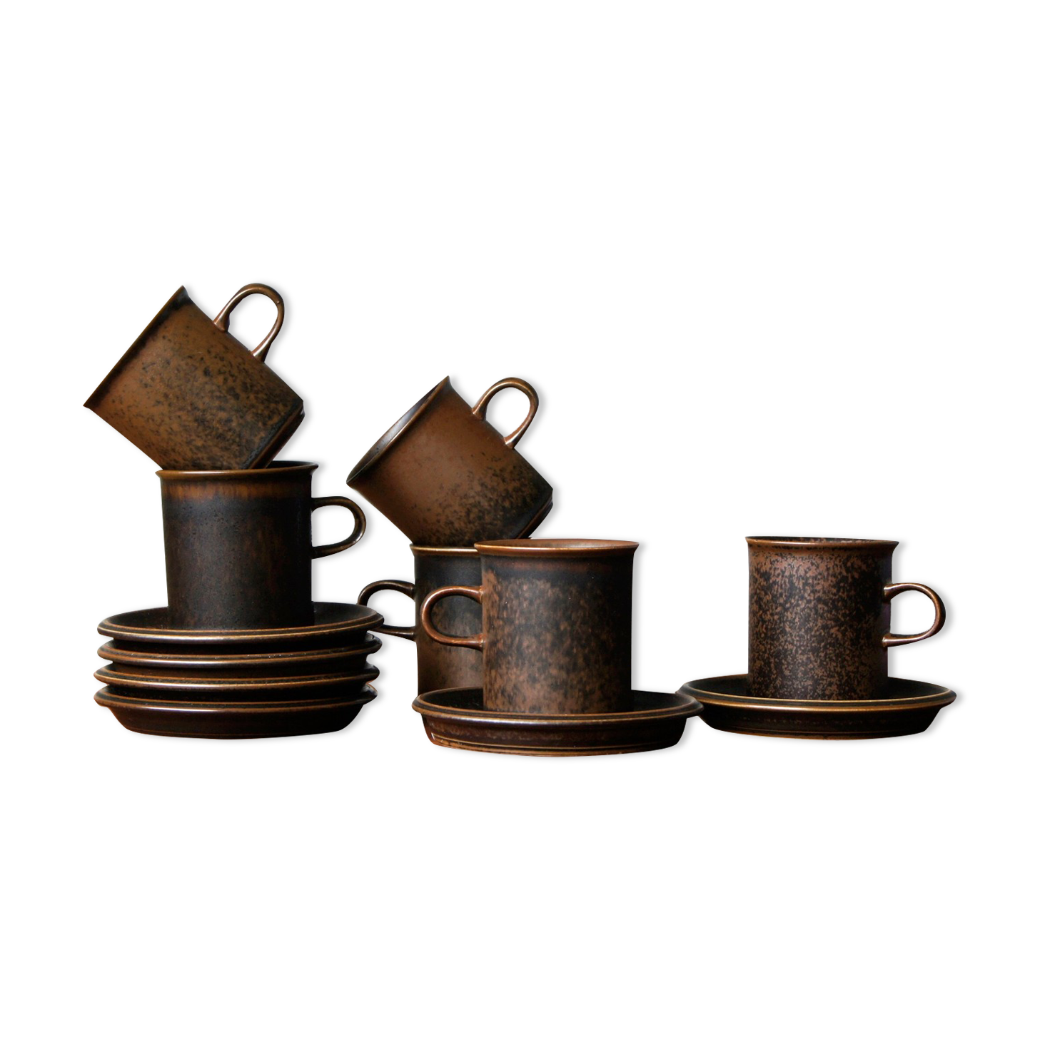 Mid-Century Cups by Ulla Procope for Arabia, Finland, 1960s, Set of 6