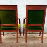 Pair of armchairs period resrauration