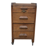 Vintage roll-top desk by the brand Bijou Classeur.