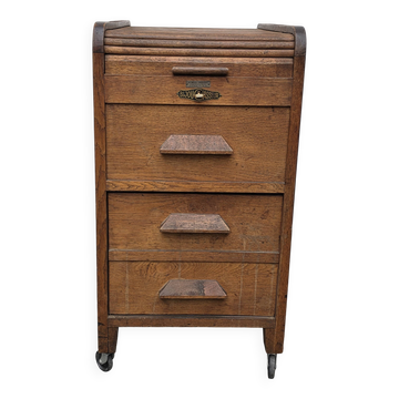 Vintage roll-top desk by the brand Bijou Classeur.