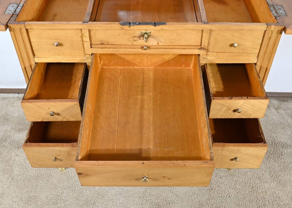 Small Dressing Table in Solid Cherry, Louis XVI Period – Late 18th Century