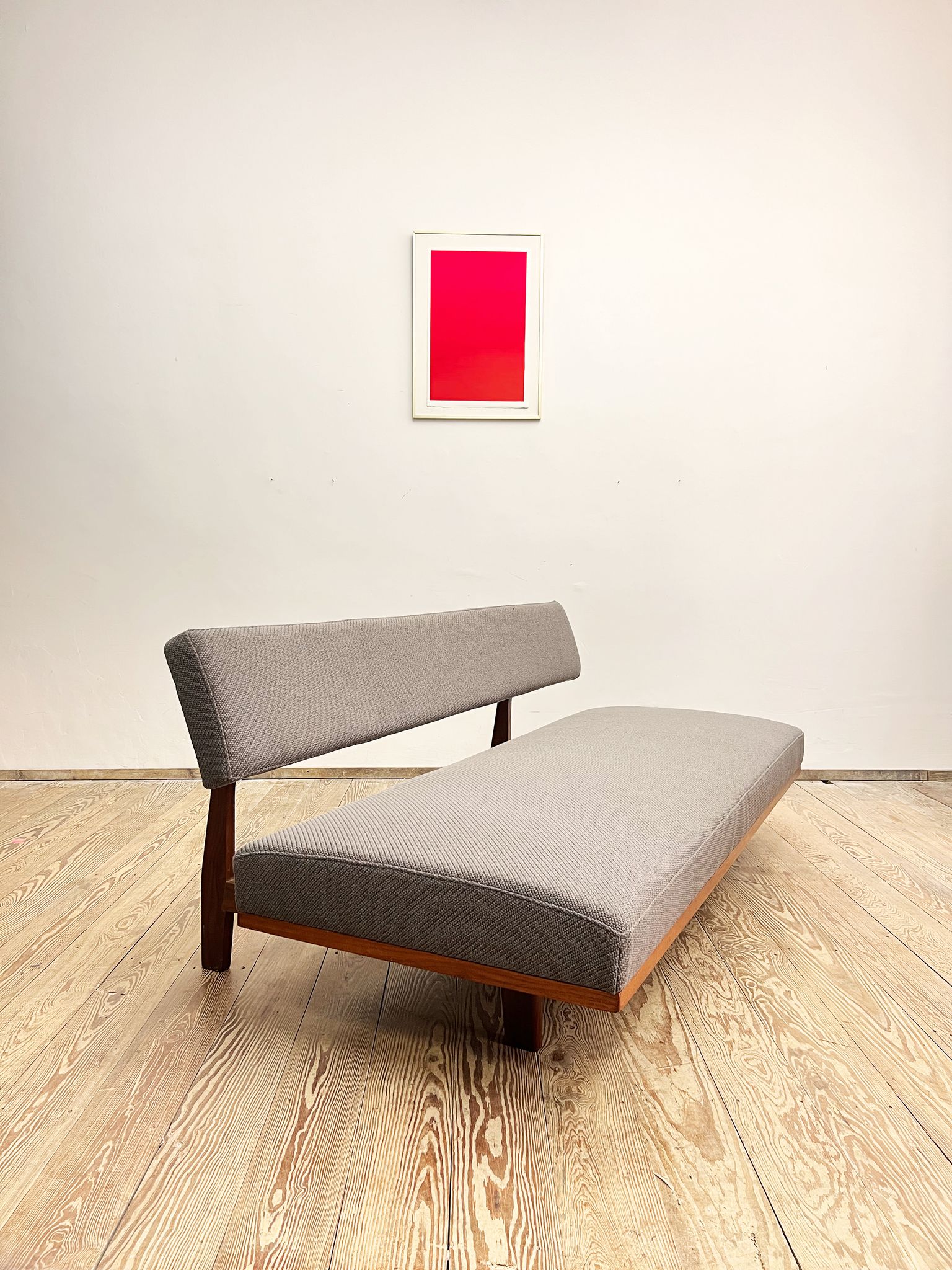 Mid Century Design Extendable Three-Seat Sofa or Daybed by Hans Bellmann for Wilkhahn