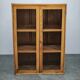 1930s Czech Oak Glass Bookcase from a Baťa Factory