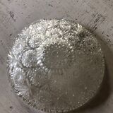 Chiseled glass dish