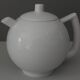 Théière en porcelaine blanche de la Manufacture Arzberg, West Germany