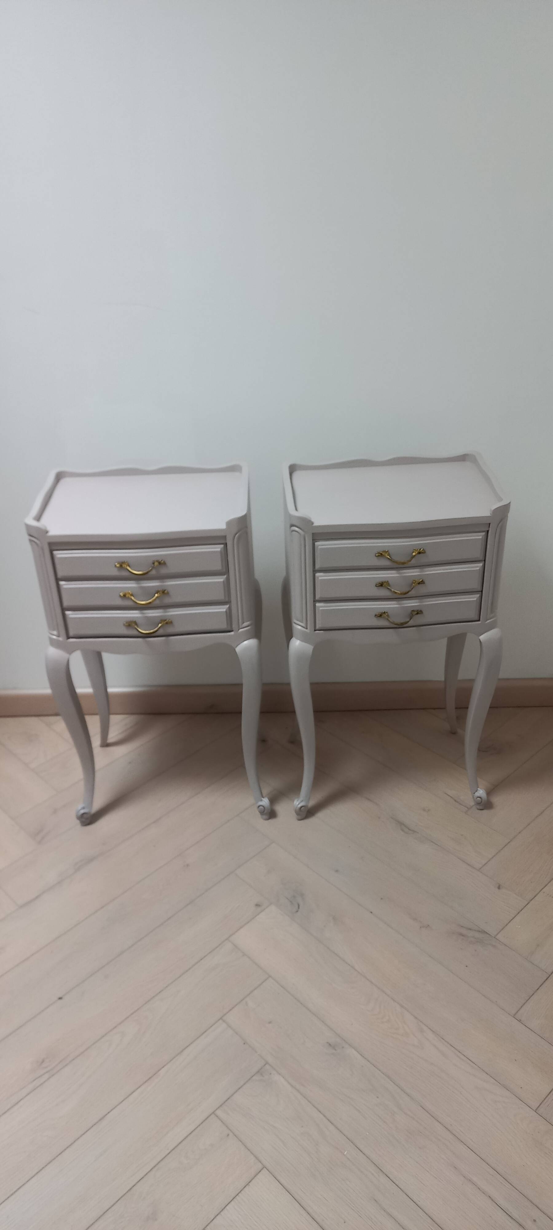 Pair of antique bedside tables