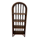 Vintage rattan bookcase shelf