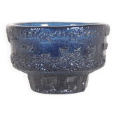 Swedish Cobolt bowl by Göte Augustsson for Ruda Glasbruk, 1960s