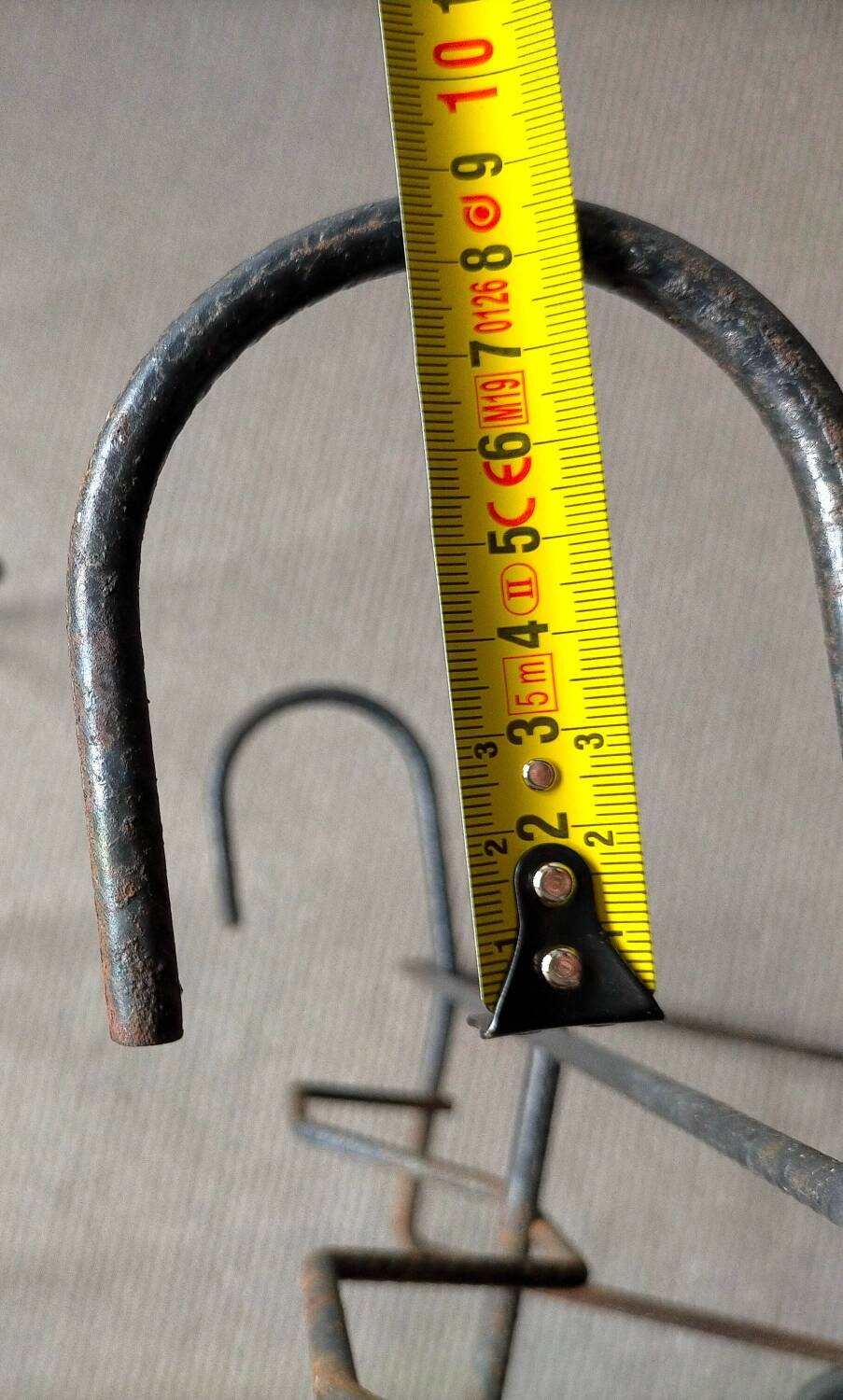 Vintage twisted iron planter