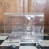 David Lange Plexiglas Coffee Table / Serving Trolley