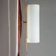 Modernist adjustable wall lights in teak and brass – 1950