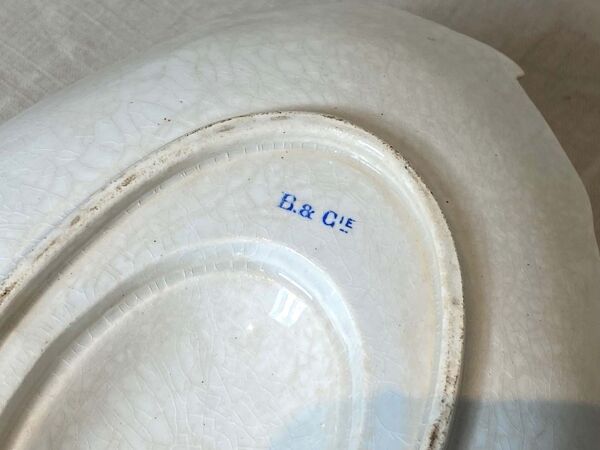 Saucier avec coupe sur pied, B& Cie, Creil et Montereau