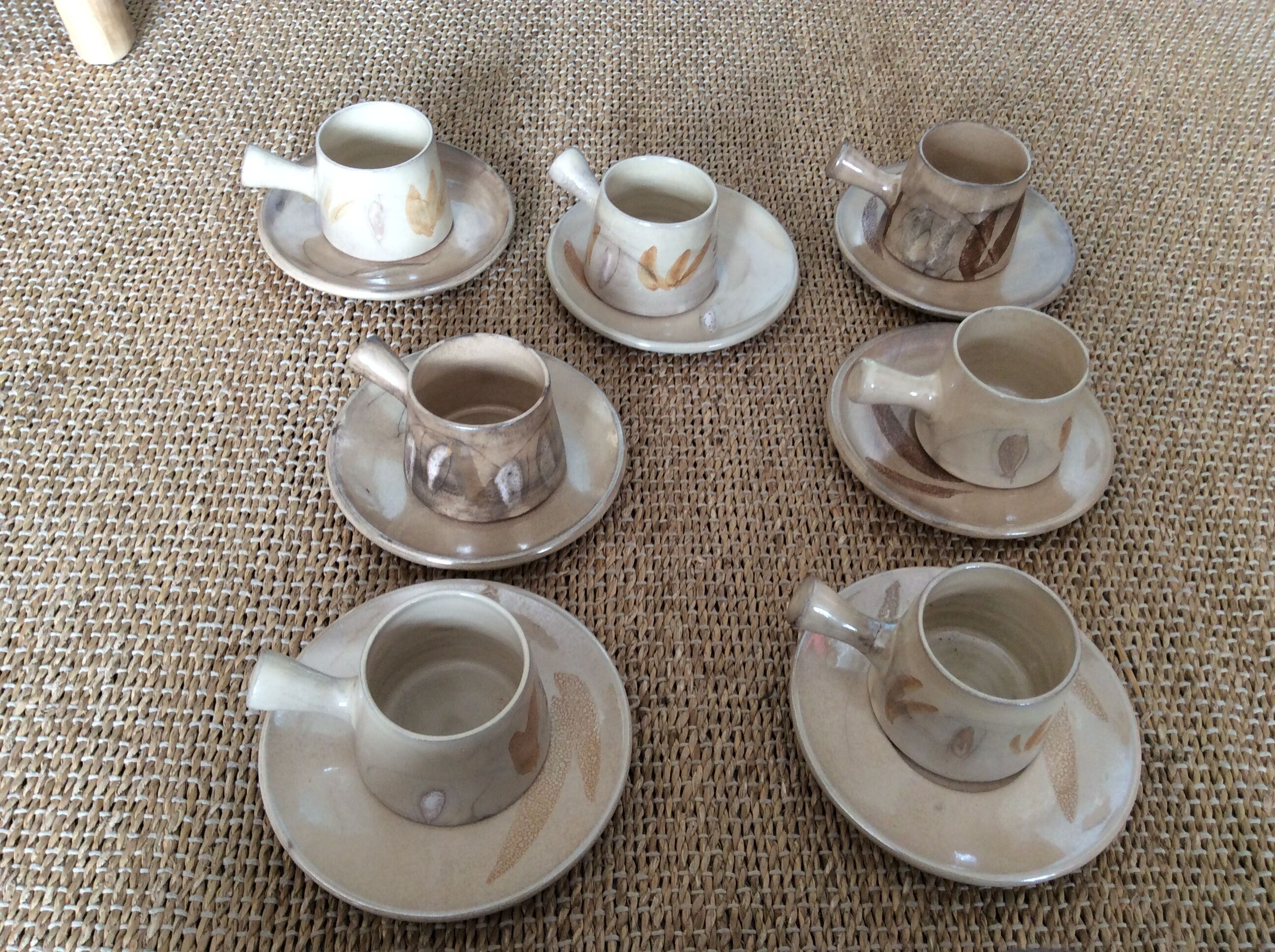 7 Vallauris coffee cups