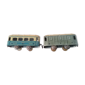 Set de 2 wagons JEP un passagers et un marchandises