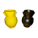 2 vintage ceramic vases Saint Clement, B .  Letalle