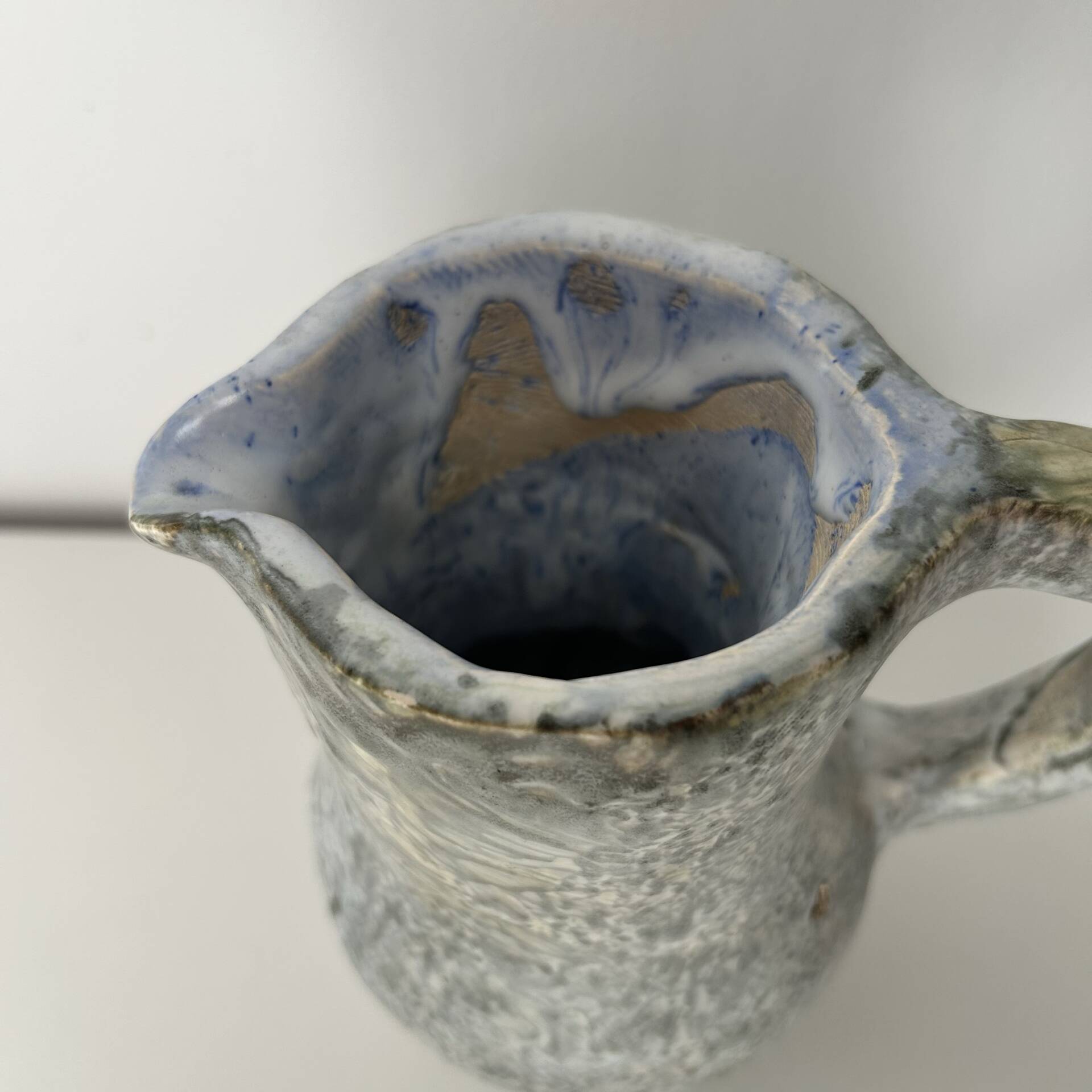 Brutalist pitcher signed PM