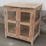 Cream white wooden display case