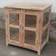 Vitrine en bois blanche crème