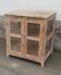 Cream white wooden display case