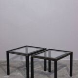 Pair of Pierre Vandel Paris side tables, 1970s