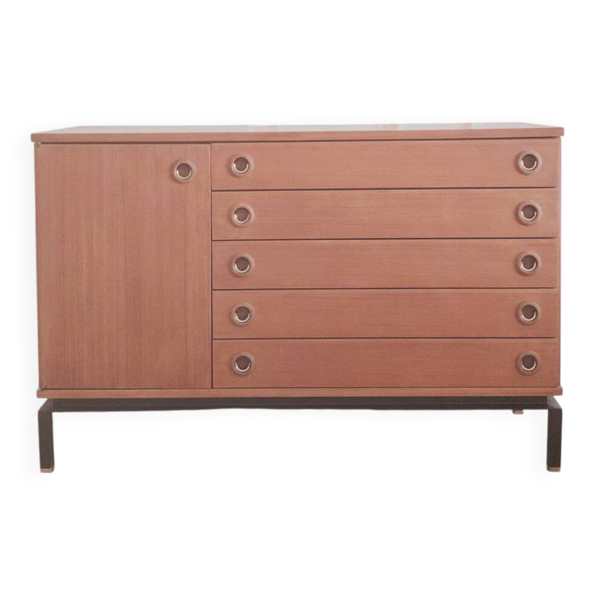 Enfilade/ Commode vintage rénové style anglais, années 70