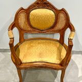 Louis XVI living room, four fluted and molded rooms