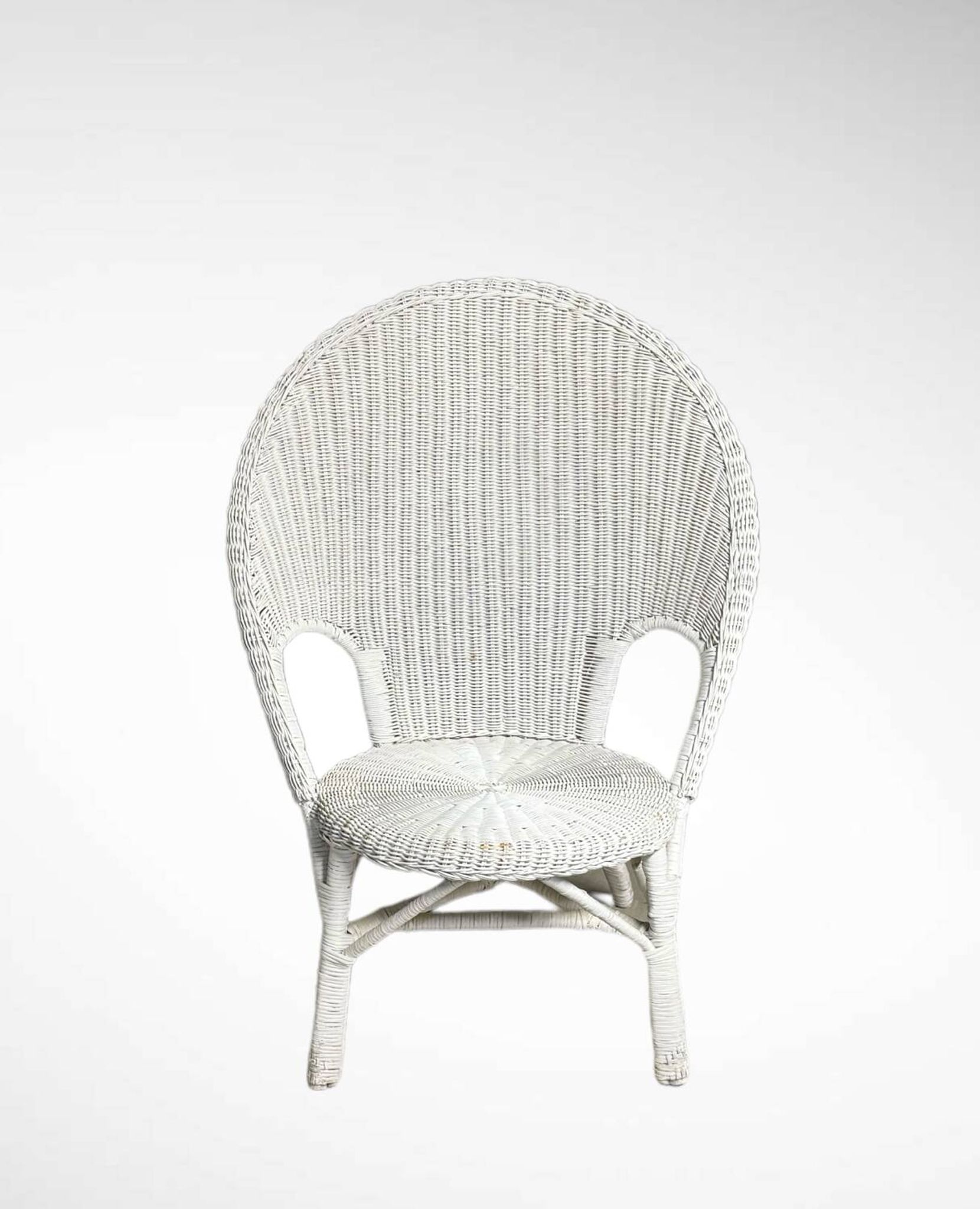 Vintage 1960/70 adult wicker rattan riviera armchair